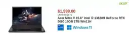 Canada Computers Acer Nitro V 15.6" Intel i7-13620H GeForce RTX 5060 16GB 1TB Win11H offer