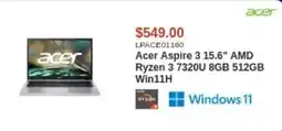 Canada Computers Acer Aspire 3 15.6" AMD Ryzen 3 7320U 8GB 512GB Win11H offer