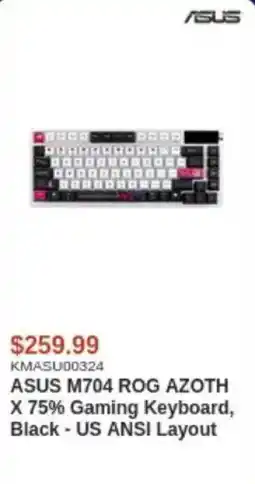 Canada Computers Asus m704 rog azoth x 75% gaming keyboard, black - us ansi layout offer