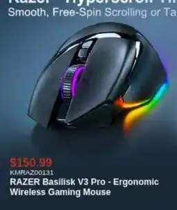 Canada Computers Razer Basilisk V3 Pro - Ergonomic Wireless Gaming Mouse offer