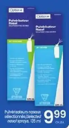 Option+ nasal sprays