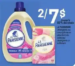 Uniprix La Parisienne detergents or selected softeners offer