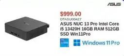 Canada Computers Asus nuc 13 pro intel core i5 13420h 16gb ram 512gb ssd win11pro offer