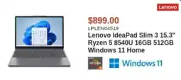 Canada Computers Lenovo IdeaPad Slim 3 15.3" Ryzen 5 8540U 16GB 512GB Windows 11 Home offer