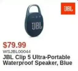 Canada Computers Jbl clip 5 ultra-portable waterproof speaker, blue offer