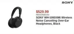 Canada Computers Sony wh-1000xm6 wireless noise cancelling over-ear headphones, black offer