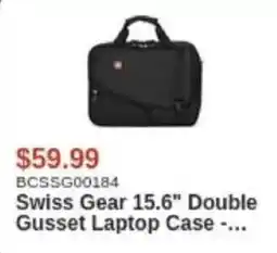 Canada Computers Swiss Gear 15.6" Double Gusset Laptop Case offer