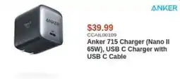 Canada Computers Anker 715 Charger Nano II 65W offer
