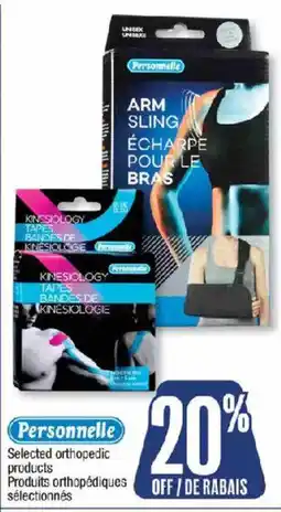Jean Coutu Personnelle selected orthopedic products offer
