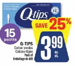 Jean Coutu Q-tips cotton swabs offer