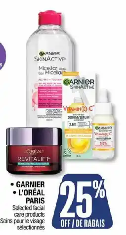 Jean Coutu Garnier L'Oréal Paris Selected facial care products offer