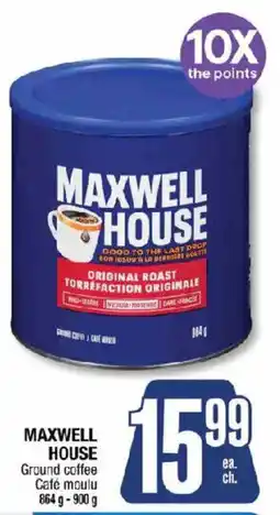 Jean Coutu Maxwell house ground coffee offer