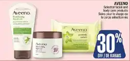 Jean Coutu Aveeno selected facial and body care products offer