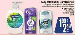 Jean Coutu Softsoap lady Speed Stick Speed Stick offer