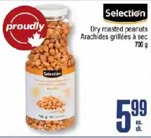 Selection dry roasted peanuts