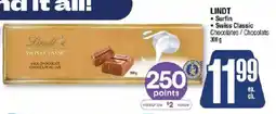 Jean Coutu Lindt Swiss Classic Chocolates offer