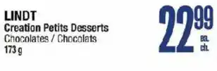 Lindt creation petits desserts chocolates