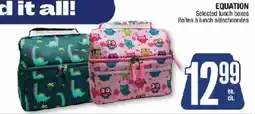 Jean Coutu Equation selected lunch boxes offer