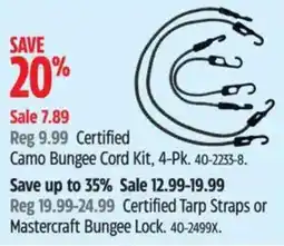 Canadian Tire Certified Camo Bungee Cord Kit offer
