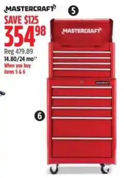 Canadian Tire Mastercraft tool chest offer