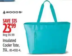 Canadian Tire Woods insulated cooler tote offer
