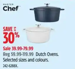 Canadian Tire Master Chef dutch ovens offer