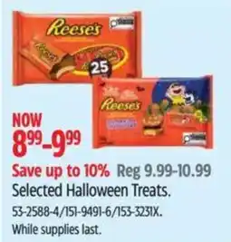 Canadian Tire Reese's selected halloween treats offer