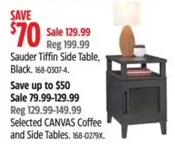 Canadian Tire Sauder Tiffin Side Table, Black offer