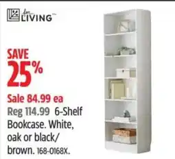Canadian Tire for living 6-shelf bookcase offer