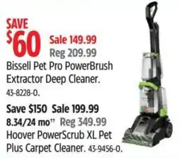 Canadian Tire Bissell Pet Pro PowerBrush Extractor Deep Cleaner offer