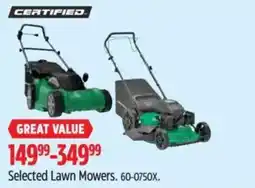 Canadian Tire Selected Lawn Mowers offer