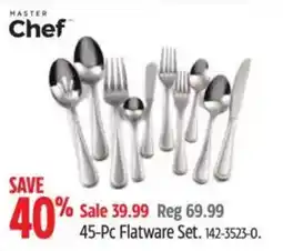 Canadian Tire Masterchef 45-Pc Flatware Set offer
