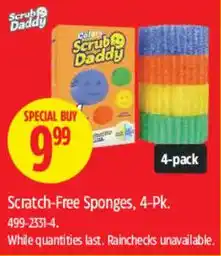 Canadian Tire Scrub Daddy Scratch-Free Sponges offer