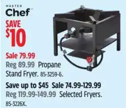 Canadian Tire Master Chef Propane Stand Fryer offer