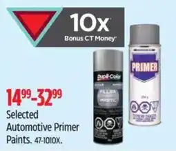 Canadian Tire Selected Automotive Primer Paints offer