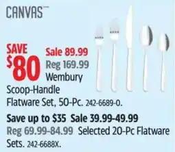 Canadian Tire Canvas wembury scoop-handle flatware set offer