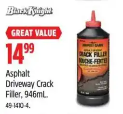 Canadian Tire Black Knight Asphalt Driveway Crack Filler offer