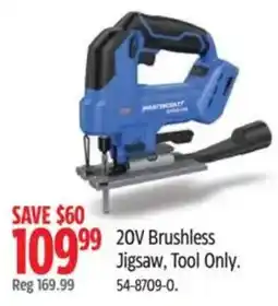 Canadian Tire Mastercraft 20V Brushless Jigsaw offer
