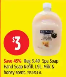 Canadian Tire Spa Soap Hand Soap Refill offer