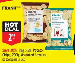 Canadian Tire Frank potato chips offer