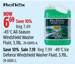 Canadian Tire Reflex -45°C All-Season Windshield Washer Fluid offer