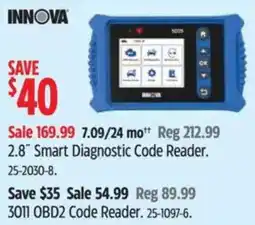 Canadian Tire Innova 2.8" Smart Diagnostic Code Reader offer
