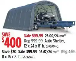 Canadian Tire Auto Shelter offer