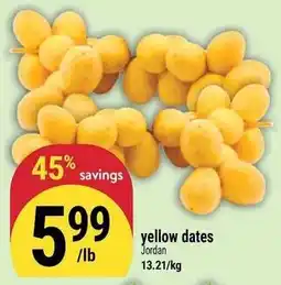 Marché Adonis yellow dates offer