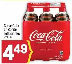 Marché Adonis Coca-Cola or Sprite soft drinks offer