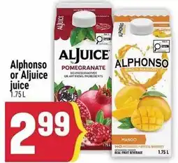 Marché Adonis Alphonso or Aljuice juice offer