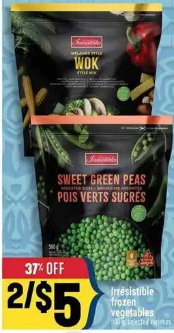 Marché Adonis Irresistible frozen vegetables offer