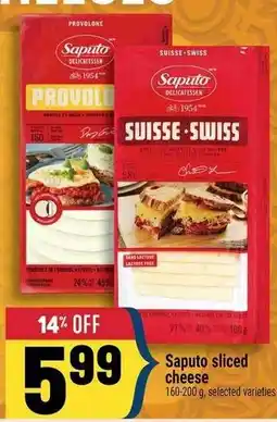 Marché Adonis Saputo sliced cheese offer