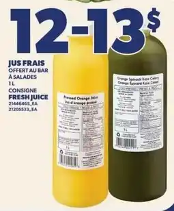 Provigo Fresh juice offer