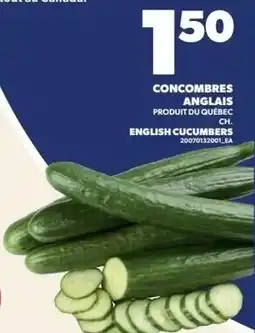 Provigo English cucumbers offer